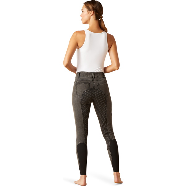 Ariat Femmes Halo Grey Denim Full Seat Breeches 10048559 - Grey Rinse